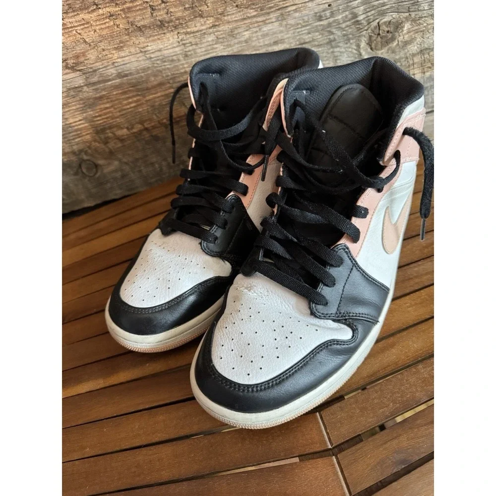 Air Jordan 1‎ Mid Crimson Tint Arctic Men Sneakers 2021 554724-133 Sz 11.5 Shoes